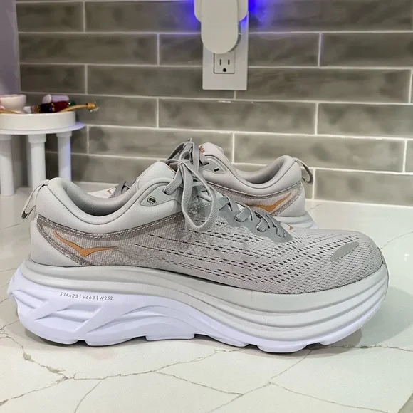 Hoka Bondi 8 Running Shoes. Women’s Size 8.5B Color Gray. - Picture 4 of 11